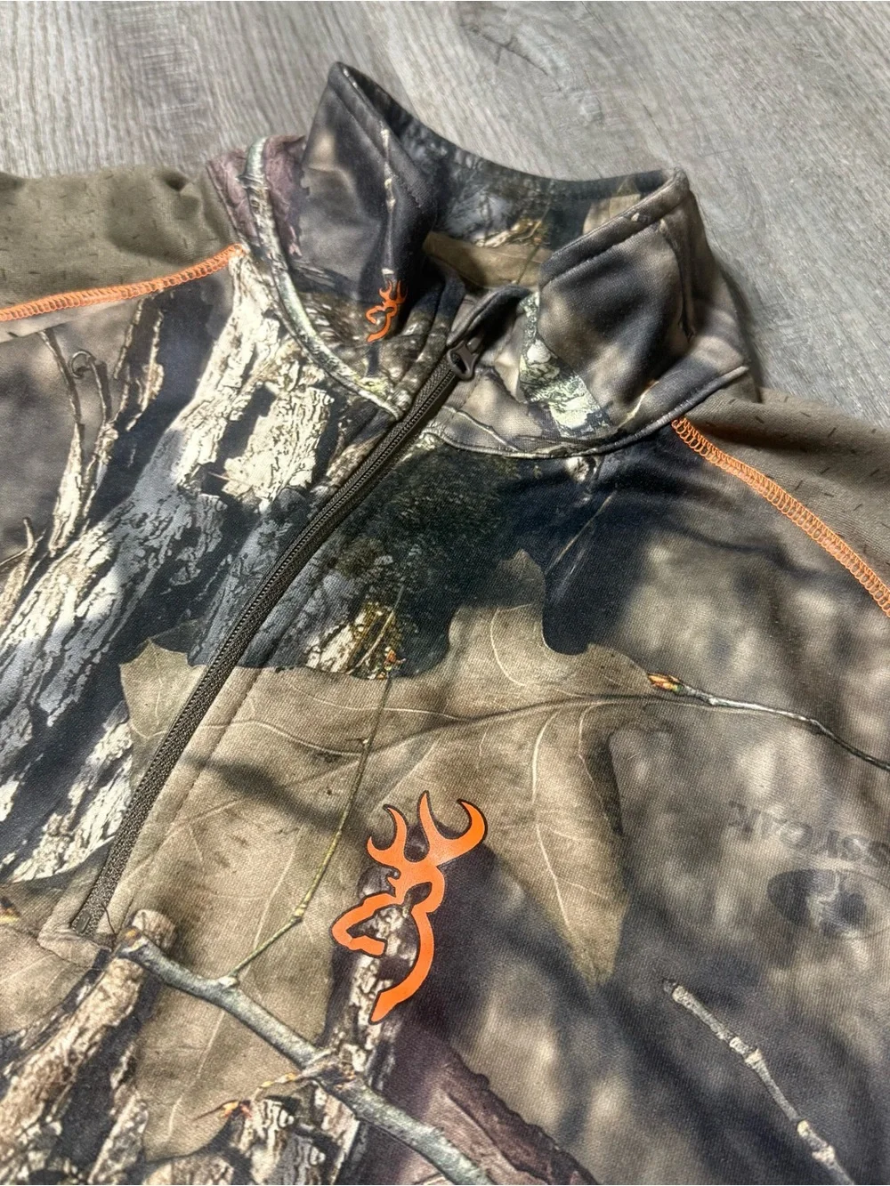 Browning Men’s Camo Hunting 1/4 Zip Pullover Realtree
